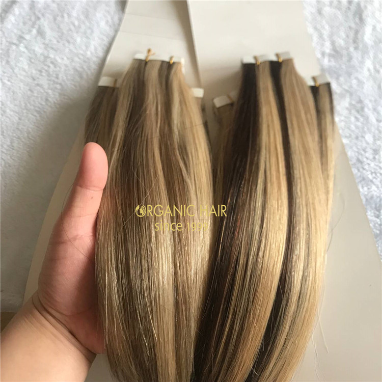 Tape In Hair Extensions - 100% Remy Cuticle Human Hair Extensions A188